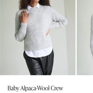 NWT Alpaca wool crew neck sweater